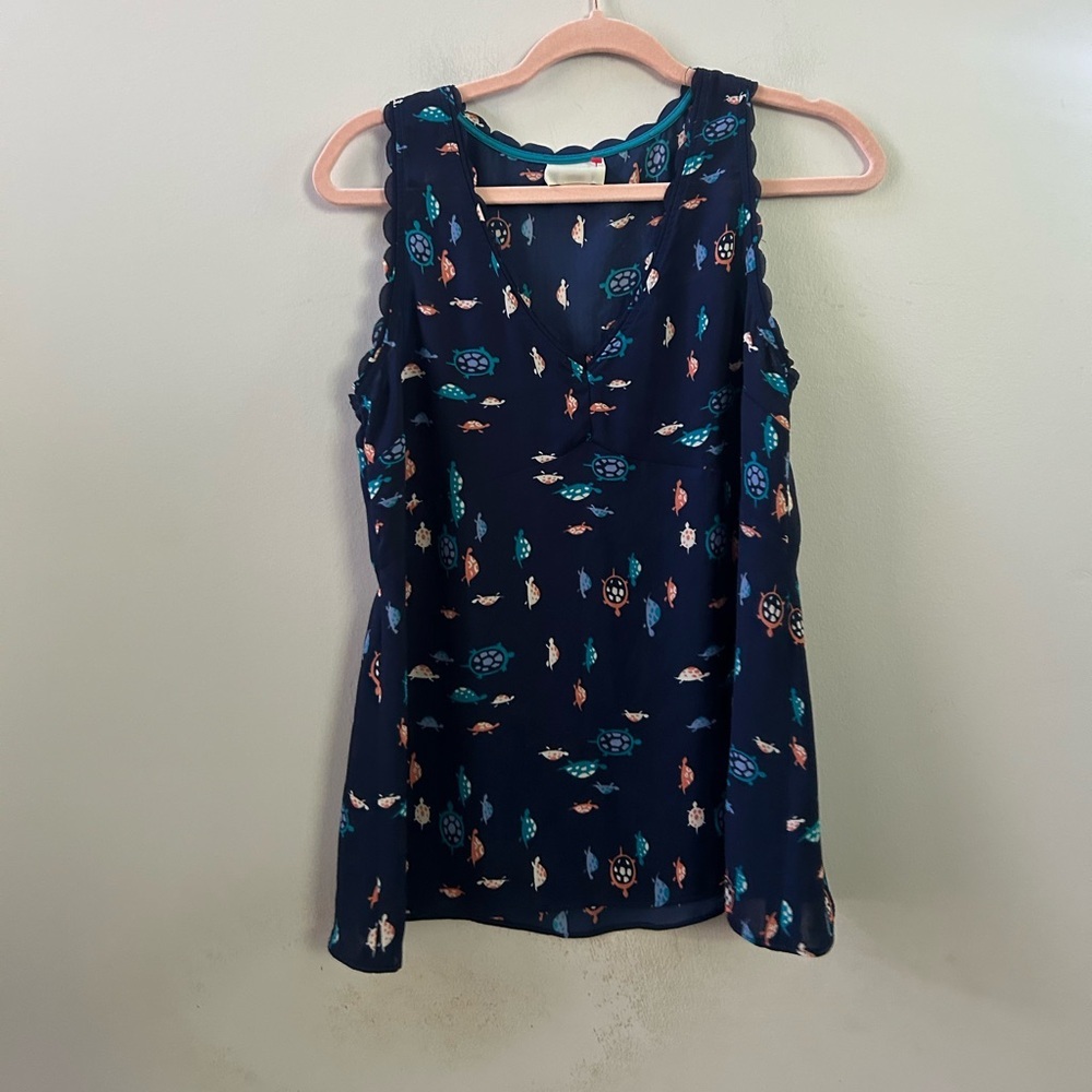 Anthropologie sea turtle tank top 4
